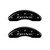 MGP Front set 2 Caliper Covers Engraved Front Sonic Black - 14213FSNCBK