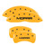 MGP 4 Caliper Covers Engraved Front & Rear MOPAR Yellow - 12162SMOPYL