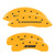 MGP 4 Caliper Covers Engraved Front Gen 5/Camaro Engraved Rear Gen 5/Z28 Yellow - 14036SZ85YL