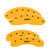 MGP 4 Caliper Covers Engraved Front & Rear MGP Yellow - 36007SYL