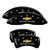 MGP 4 Caliper Covers Engraved Front & Rear Chevy racing Black - 14231SBRCBK