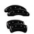 MGP 4 Caliper Covers Engraved Front & Rear Crossfire Black - 32011SCRFBK