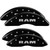 MGP 4 Caliper Covers Engraved Front & Rear RAM Black - 12124SRAMBK
