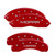 MGP 4 Caliper Covers Engraved Front & Rear MOPAR Red - 12059SMOPRD