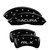 MGP 4 Caliper Covers Engraved Front Acura Engraved Rear RLX Black - 39014SRLXBK