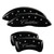 MGP 4 Caliper Covers Engraved Front & Rear Cursive/Cadillac Black - 35020SCADBK