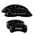 MGP 4 Caliper Covers Engraved Front Gen 4/Camaro Engraved Rear Gen 4/Z28 Black - 14027SZ84BK