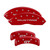 MGP 4 Caliper Covers Engraved Front Mustang Engraved Rear SN95/GT Red - 10095SMG1RD