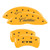 MGP 4 Caliper Covers Engraved Front Cursive/Cadillac Engraved Rear CTS Yellow - 35020SCTSYL