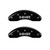 MGP Front set 2 Caliper Covers Engraved Front HHR Black - 14230FHHRBK