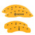 MGP 4 Caliper Covers Engraved Front Lincoln Engraved Rear Star logo Yellow - 36014SLC1YL