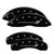 MGP 4 Caliper Covers Engraved Front & Rear 11-18 Dodge Durango Black - 12204SDGOBK