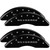 MGP 4 Caliper Covers Engraved Front & Rear Silverado Black - 14173SSILBK