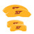 MGP 4 Caliper Covers Engraved Front & Rear No bolts/ST Yellow - 10231SST1YL