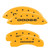MGP 4 Caliper Covers Engraved F & R Broken D/Dodge Yellow - 12043SDODYL