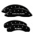 MGP 4 Caliper Covers Engraved Front Escalade Engraved Rear ESV Black - 35015SESVBK