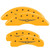 MGP 4 Caliper Covers Engraved F & R Chrysler Wing Yellow - 32002SCW1YL