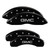 MGP 4 Caliper Covers Engraved Front & Rear GMC Black - 34009SGMCBK