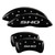 MGP 4 Caliper Covers Engraved Front & Rear SHO Black - 10222SSHOBK