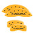 MGP 4 Caliper Covers Engraved Front & Rear Acura Yellow - 39011SACUYL