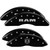 MGP 4 Caliper Covers Engraved Front RAM Engraved Rear RAMHEAD Black - 55002SRMHBK