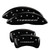 MGP 4 Caliper Covers Engraved Front & Rear Block/Charger Black - 12181SCHBBK