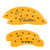 MGP 4 Caliper Covers Engraved Front Cursive/Cadillac Engraved Rear CTS4 Yellow - 35013SCT4YL