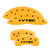 MGP 4 Caliper Covers Engraved Front & Rear i-Vtec Yellow - 20219SIVTYL