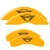 MGP 4 Caliper Covers Engraved Front & Rear MGP Yellow Powder Coat - 56006SYL