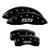 MGP 4 Caliper Covers Engraved Front & Rear Monte Carlo style/SS Black - 14217SSS4BK