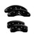 MGP 4 Caliper Covers Engraved Front & Rear Circle K/Kia Black - 21069SCRKBK