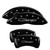 MGP 4 Caliper Covers Engraved Front & Rear Cursive/Charger Black - 12162SCHSBK