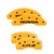 MGP 4 Caliper Covers Engraved Front Honda Engraved Rear CR-Z Yellow - 20206SHCRYL