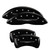 MGP 4 Caliper Covers Engraved Front & Rear Style 2/Chrysler Wing Black - 32020SCW2BK