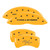 MGP 4 Caliper Covers Engrvd Front Block/Challenger Engrvd Rear Vintage Style/RT Yellow fnsh Blk ch- 12162SCBRYL