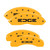 MGP 4 Caliper Covers Engraved Front & Rear Edge Yellow - 10119SEDGYL
