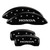 MGP 4 Caliper Covers Engraved Front & Rear Honda Black - 20219SHONBK