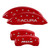 MGP 4 Caliper Covers Engraved Front Acura Engraved Rear MDX Red - 39013SMDXRD