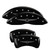 MGP 4 Caliper Covers Engraved Front & Rear Style 1/Chrysler Wing Black - 32004SCW1BK