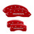 MGP 4 Caliper Covers Engraved Front & Rear Honda Red - 20216SHONRD