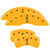 MGP 4 Caliper Covers Engraved Front & Rear Tiffany Snake Yellow - 10200SSNKYL