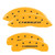 MGP 4 Caliper Covers Engraved Front & Rear Block/Charger Yellow - 12088SCHBYL