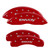 MGP 4 Caliper Covers Engraved Front & Rear Envoy Red - 34005SEVYRD