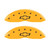 MGP Front set 2 Caliper Covers Engraved Front Bowtie Yellow - 14221FBOWYL