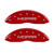MGP Front set 2 Caliper Covers Engraved Front MOPAR Red - 42011FMOPRD