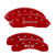 MGP 4 Caliper Covers Engraved Front Lincoln Engraved Rear MKX Red - 36007SLCXRD