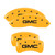 MGP 4 Caliper Covers Engraved Front & Rear GMC Yellow - 34212SGMCYL