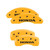 MGP 4 Caliper Covers Engraved Front & Rear Honda Yellow - 20220SHONYL