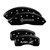 MGP 4 Caliper Covers Engraved Front Lincoln Engraved Rear MKZ Black - 36018SLCZBK