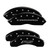 MGP 4 Caliper Covers Engraved Front Gen 5/Camaro Engraved Rear Gen 5/RS Black - 14240SCR5BK